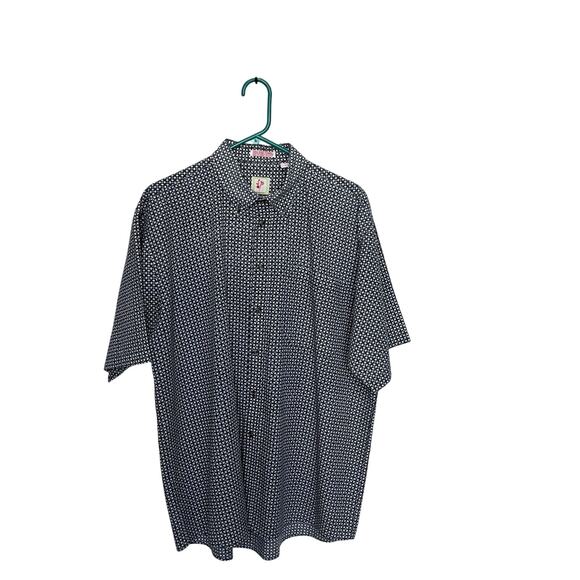 Salvador Paul SP | Vintage 70s Single Needle Button Shirt Geometric Circle Large - Picture 1 of 5